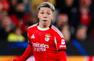 Prestianni handed six match ban for 'discriminatory conduct' towards Vinicius Jr