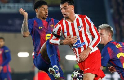 Rashford and Lewandowski on the bench for Barca vs Atletico LIVE!