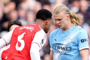 Ref Watch: Gabriel ‘very lucky’ not to be sent off for Haaland clash