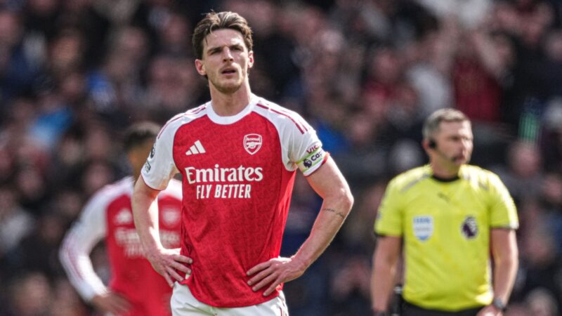 Rice not in Arsenal training, with key quartet still missing
