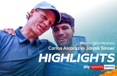 Sinner back to world No 1 with Monte Carlo final victory over Alcaraz