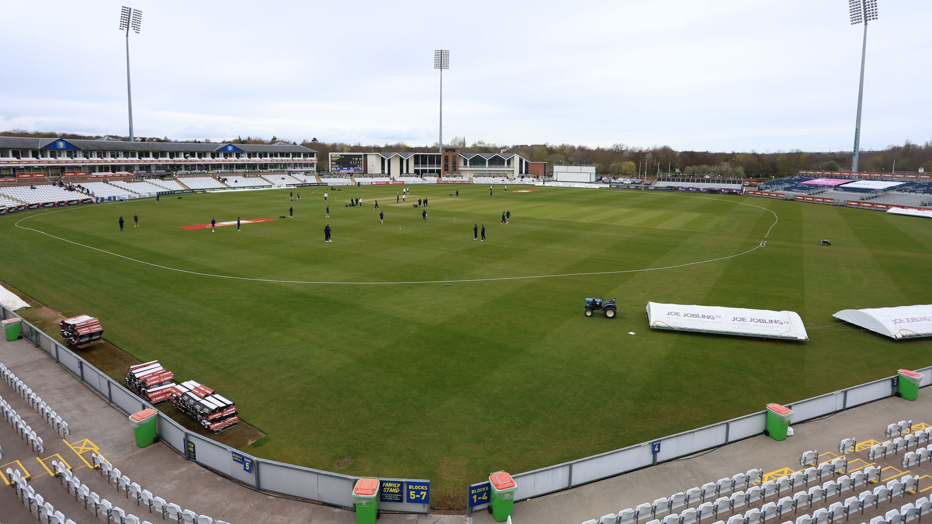 Storm Dave damages Durham cricket ground as scaffolding blown down