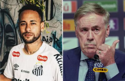 The kiss that may have helped Neymar grab Carlo Ancelotti's attention