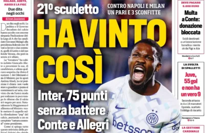 Today’s Papers: Two Italy duels, Inter strength, Juventus stars