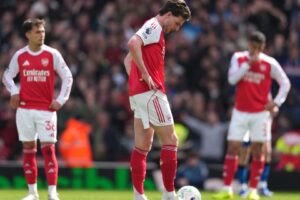Two major problems for Arsenal as their PL title bid wobbles