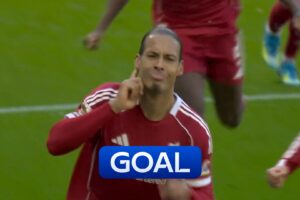 Van Dijk heads home dramatic 100th-minute WINNER in Merseyside derby!