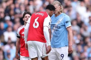 VAR review: Should Arsenal’s Gabriel have been sent off for headbutt on Haaland?