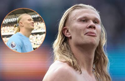 Watch: Erling Haaland’s cheeky full time moment vs Arsenal goes viral after Man City win