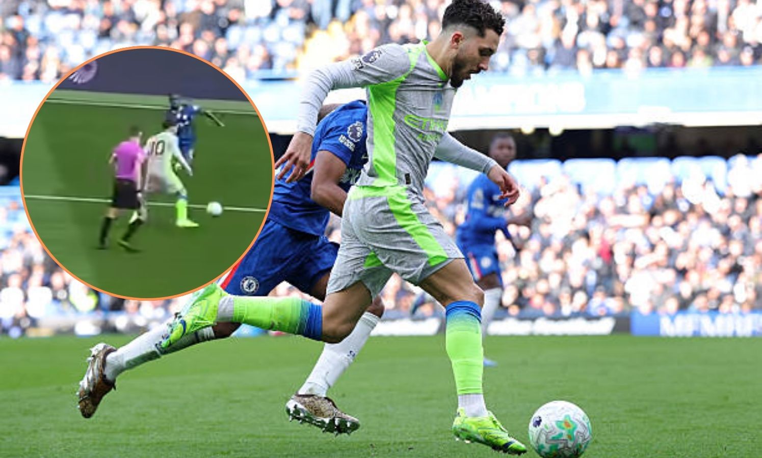 Watch: New angle of Rayan Cherki’s stunning assist for Marc Guehi shows just how outrageous it was