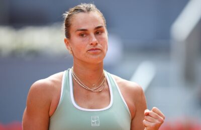 'We're expecting perfection' Sabalenka wins first clay court match in Madrid