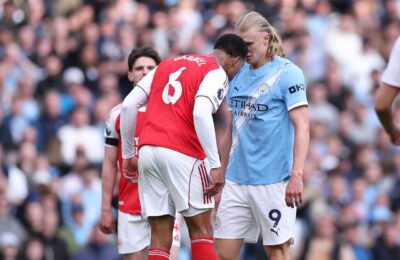 What happens if Manchester City and Arsenal finish on the same points and goal difference?