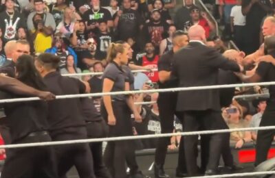 WWE Raw: What Happened Between Brock Lesnar and Oba Femi Off Air