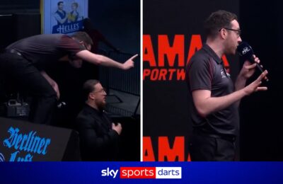 'You will be thrown out!' | Darts ref takes on whistlers again!